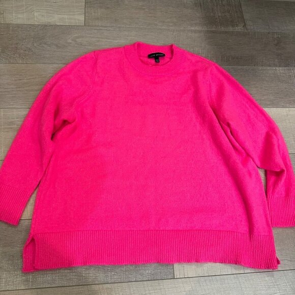 LANE BRYANT WOMENS HOT PINK 18/20 LONG SLEEVE SWEATER - Picture 1 of 7